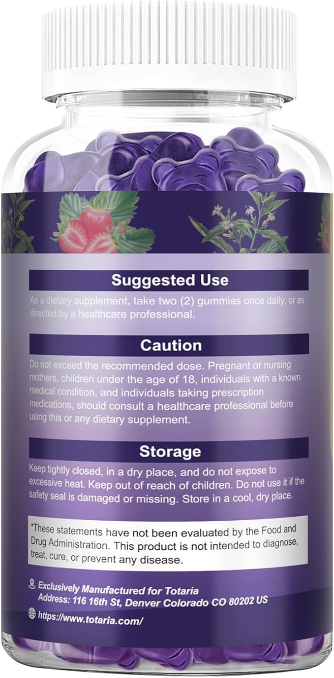 Cortisol Supplements for Women & Men 20-in-1 Cortisol Gummies with Ashwagandha Rhodiola Rosea Magnesium Phosphatidylserine Calm Focus Mood Support Healthy Cortisol Levels 30 Day Supply