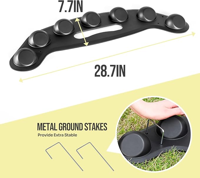 Baseball Softball Training Equipment,Easy to Use Baseball Fielding Trainer for Improving Fielding, Catching and Defensive Skill, Baseball Fielder Mat for Fielder,Catcher with Ground Stake