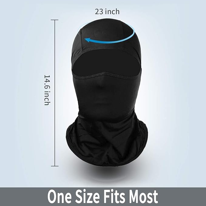 Achiou Balaclava Face Mask, Ski Mask for Men Women Football, Lightweight Sheisty, Ninja Shiesty Sun Hood UV Protector Cycling