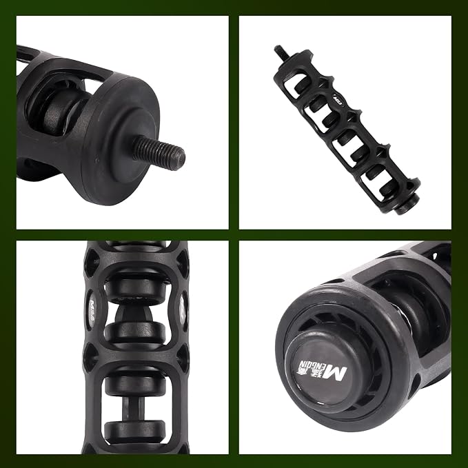 Archery 6" Lightweight Bow Stabilizer - Flexible Coupling Stabilizer for Compound/Recurve Bow Reduceing Noise and Vibration, Dampeners Balance Bar for Improved Bow Balance & Stability