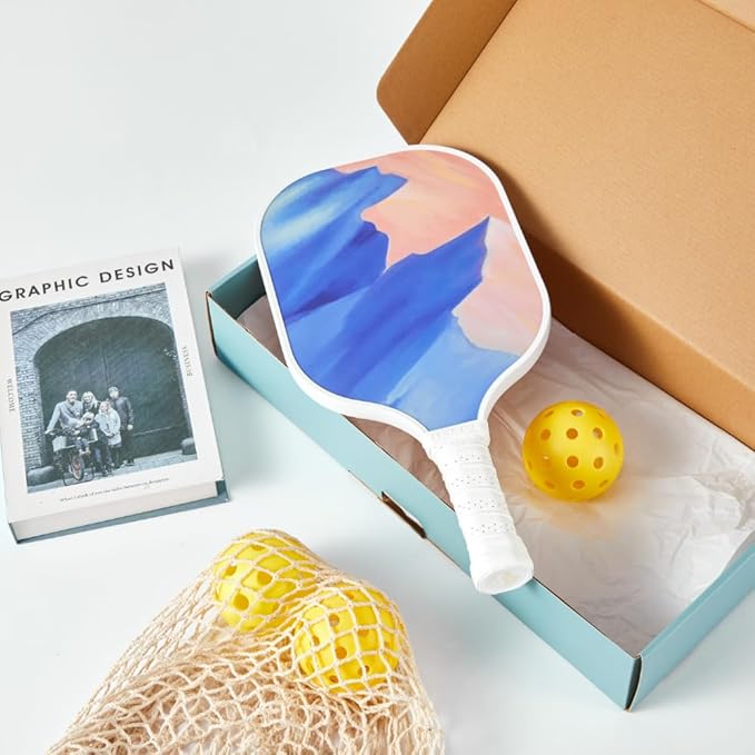 HELIOS Khione Pickleball Paddle - Dusk | 8oz G2S Fiberglass Surface with 13mm Reactive Honeycomb Core | Lightweight Design for Beginners | AreaMax for Expanded Sweet Spot | USAP Approved