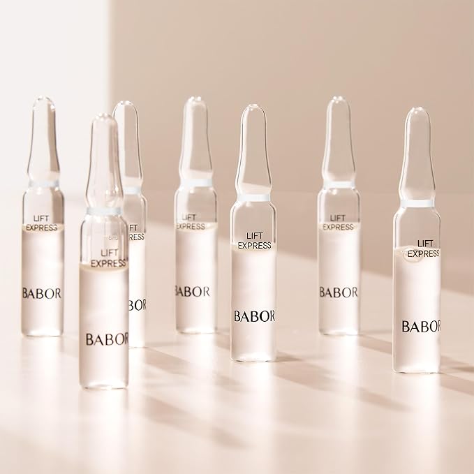 BABOR Lift Express Ampoule Concentrate, Instant Lifting Effect Fills Lines and Wrinkles Up To 6 Hours, Smoothing Skincare Capsule, Anti Aging Serum, Increase Firming & Elasticity, 7 Treatments