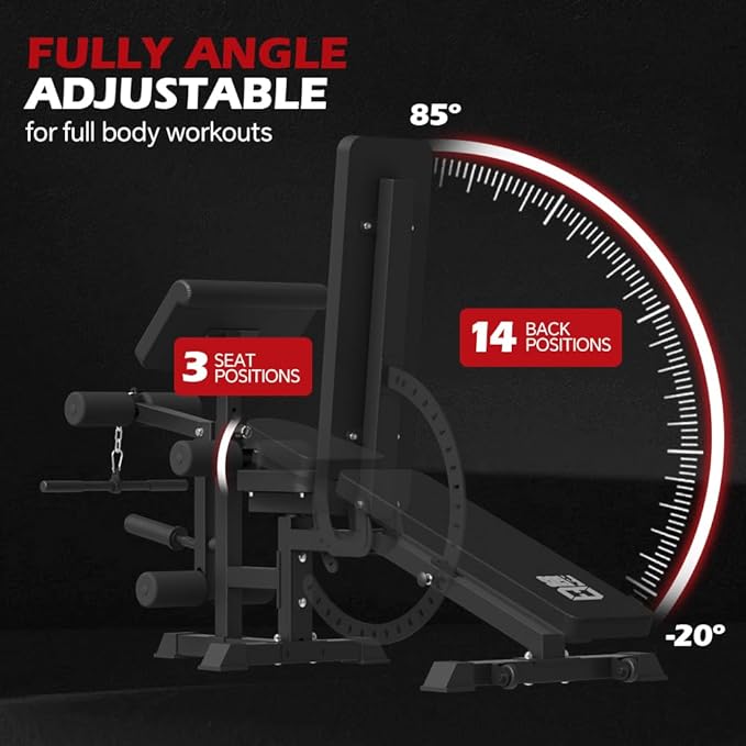 Commercial SmithMachine with Smith Bar, Home Gym Station with Dual Weight Stacks, 4000LBS Power Cage Squat Rack with Lever Arm, Leg Press, LAT Pull Down, Cable Crossover Machine for Full Body Training