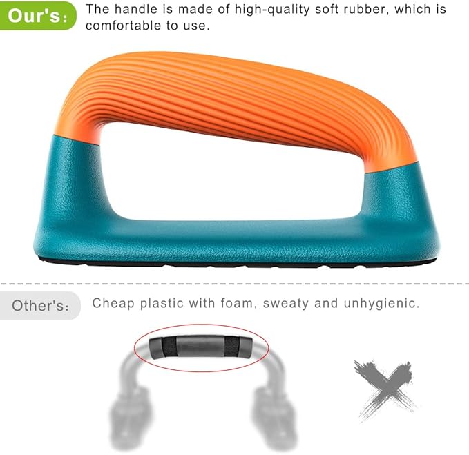 Dolibest Push Up Bars, Pushup Stands with Comfortable Push Up Handles, Bottom Anti-Slip Pad, Strength Training Equipment Home Gym Fitness Body Building Muscle Training Workout (2PCS)