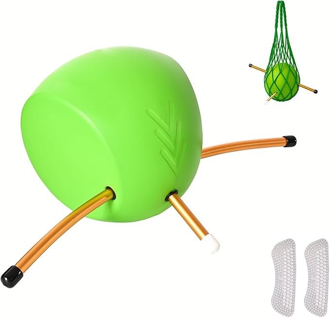 Ball PU Swing Trainer with Anti-Slip Pad & Storage Bag, Golf Swing Training Aids, Enhance Swing Strength, Flexibility & Stability, Portable Practice Tool for Daily Use