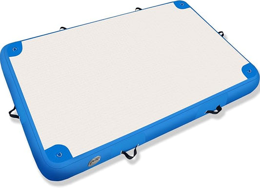 Inflatable Lake Float for Adults, Multi-Person Inflatable Swim Deck with None-Slip Surface, Swimming Water Platform, Floating Island - Dock - Raft for Pool & Beach, Lake, River Fun