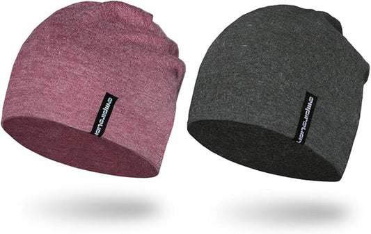 9" Multifunctional Lightweight Beanies Hats Snug Fitting, Running Skull Cap Helmet Liner Sleep Caps