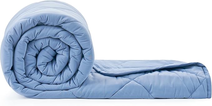 Cozy Bliss Cooling Throw Blanket for Hot Sleepers, Q-Max 0.4 Cooling Comfort 50x70, Cold Blankets for Night Sweats Sleeping, Ultra-Cool Lightweight Breathable Summer Blanket for Bed Travel