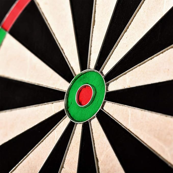Gladiator Dartboard with Top-Grade African Sisal and Sword Edge Staple Free Wire Spider for Maximum Scoring Potential and Less Bounce Outs