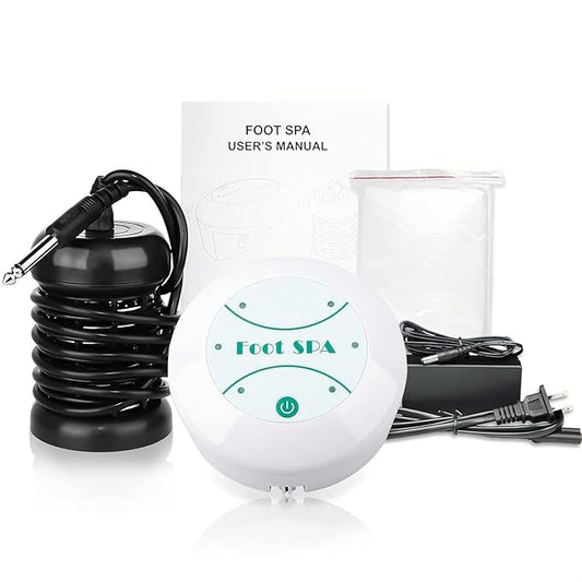 Foot Detox Machine, Portable Ionic Foot Bath Detox Machine, Ion Foot Spa Cleanser for Home Travelling USE with 10 Liners