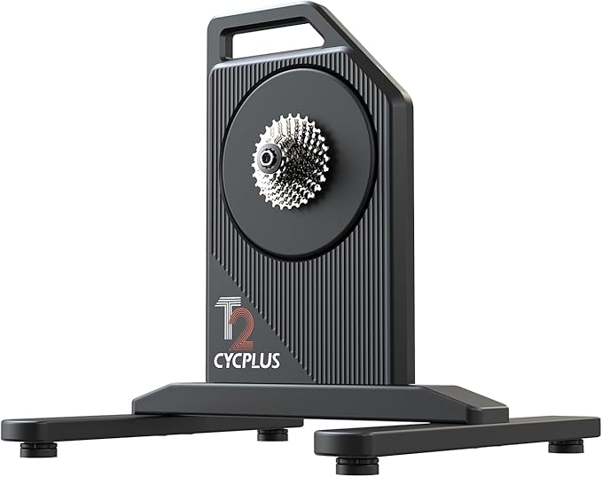 CYCPLUS T2H Smart Bike Trainer - 2200W Brushless Motor, 20% Gradient Simulator, BLE/ANT+ Dual Mode, Virtual Shifting Ready, Triple Silent Design with Dual Cooling Fans