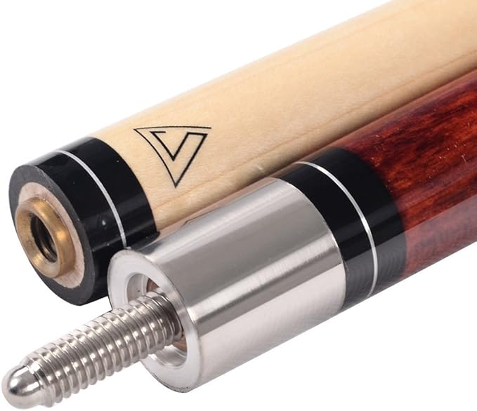 CUESOUL 58 Inch 19oz/20oz Maple Billiard Stick Pool Cue Set 11.5mm/13mm Tip[Weight Adjustable]