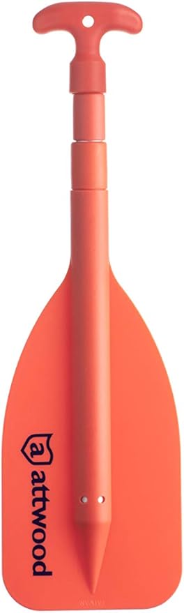 Attwood Emergency Telescoping Paddle for Boating, Orange