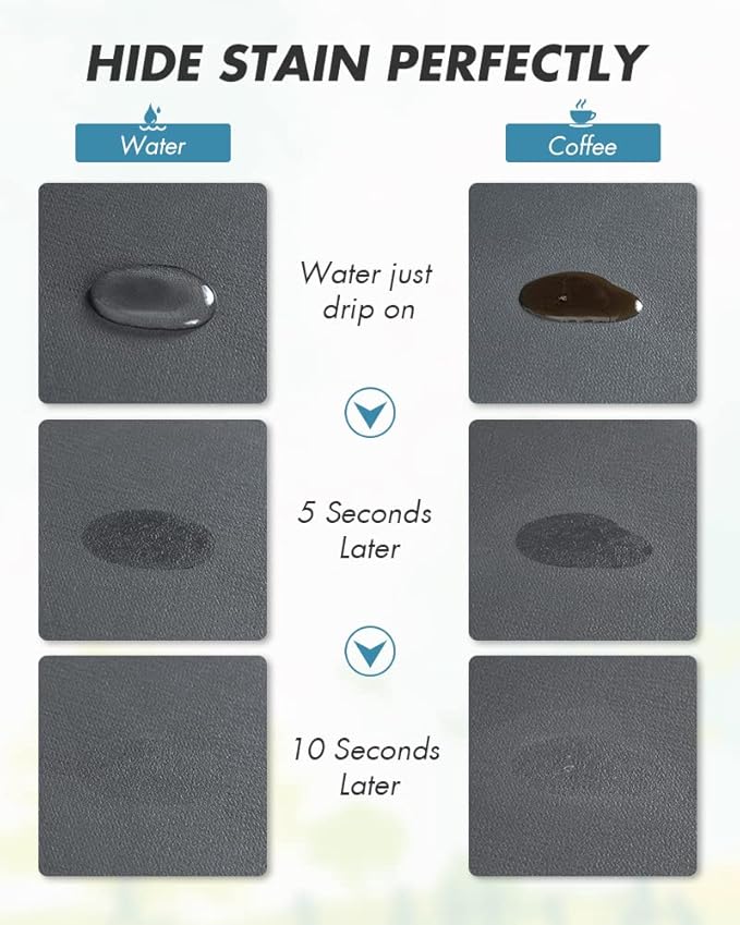 AMOAMI-Coffee Mat Hide Stain Rubber Backed Absorbent Dish Drying Mat for Kitchen Counter-Fit Under Coffee Bar Accessories Maker Machine Pot Espresso Machine Dish Rack