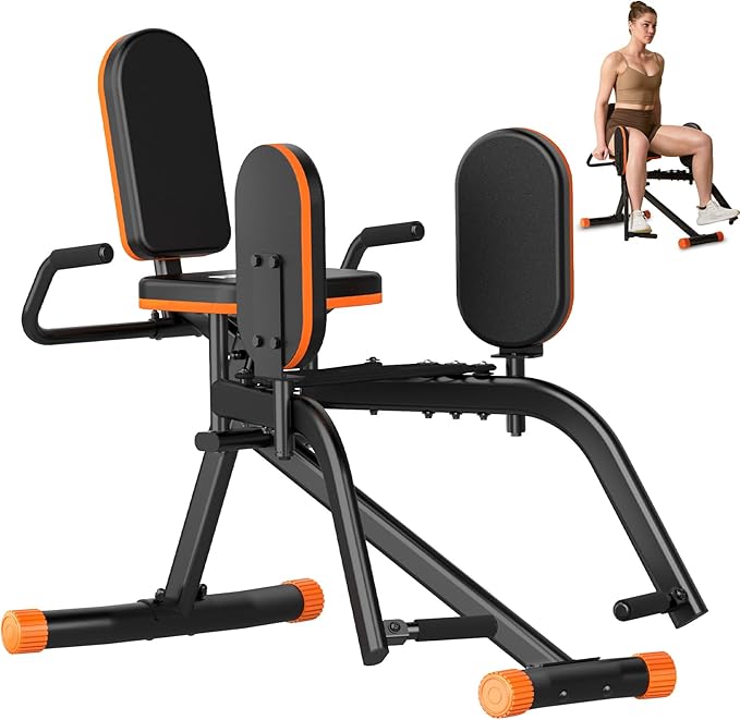 Hip Abductor Machine for Home Gym | Compact Glute Trainer & Thigh Workout Equipment with 3-Level Resistance,Silent Design | Leg Abductor Machine & Booty Builder for Women/Men
