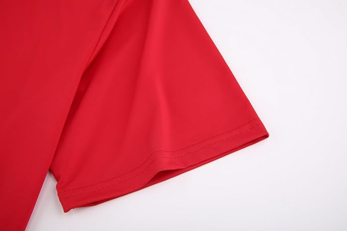 Alex Vando Mens Golf Shirt Moisture Wicking Quick-Dry Solid Short Sleeve Polo Shirts for Men