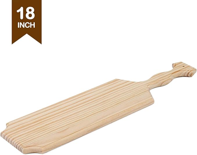 BATTIFE 18Inch Sorority and Fraternity Paddles 2Pack, Unfinished Pine Wood Paddle for Greek, Frat Solid Wooden Paddle