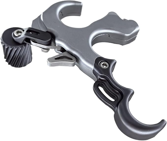 Compound Bow Aid Releaser with Wrist Straps and Adjustment Tool,Archery Release Aids with 3 Thumb Release Adjustable,Aluminum Alloy Aids.for Left and Right Handers.
