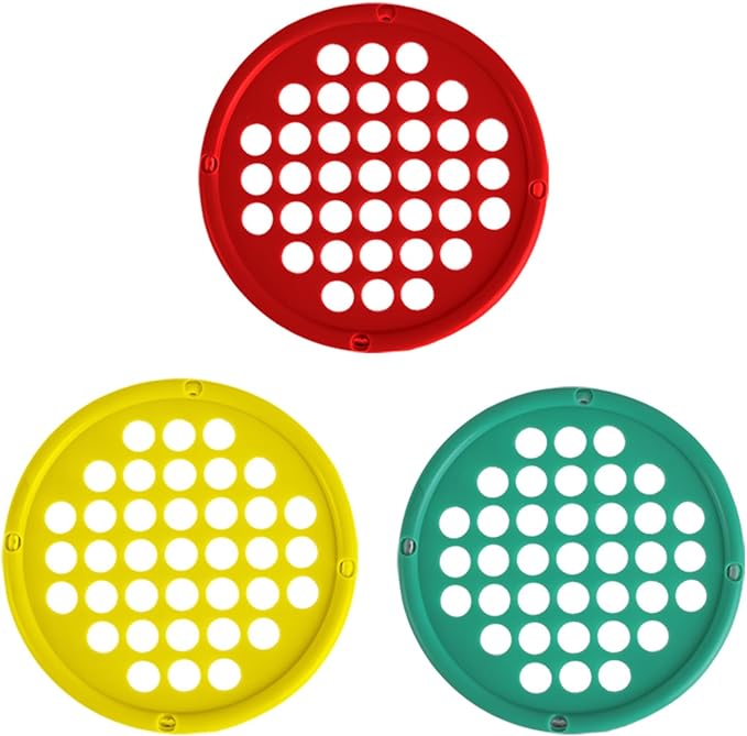 Hand Exercise Webs for Physical Therapy, Hand Grip Strengthener, Finger Exerciser, Portable Size, Latex Free, 7" Diameter