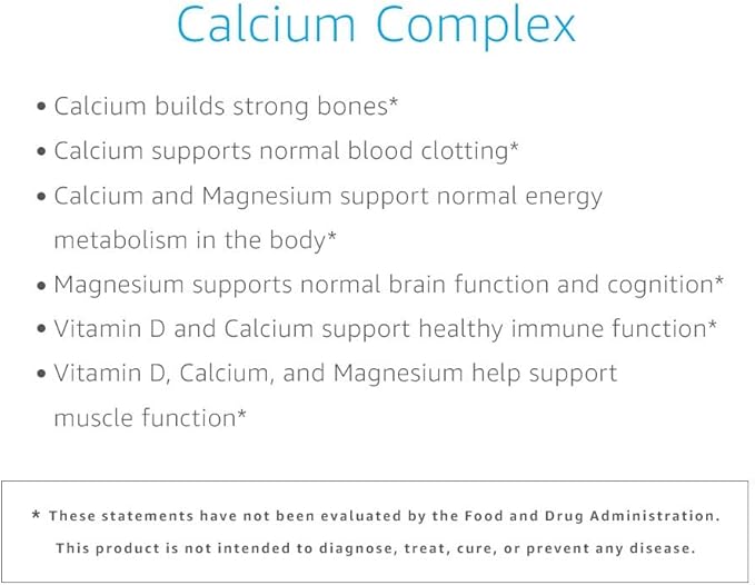 Amazon Elements Calcium Complex, 195 Capsules