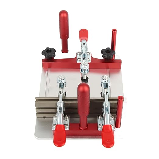 Coping Sled, High Security 144 5 Mm Maximum Clamping Width Aluminum Alloy 0 48 Mm Clamping Range Clean Cutting Milling Table Coping Sled for Carpentry