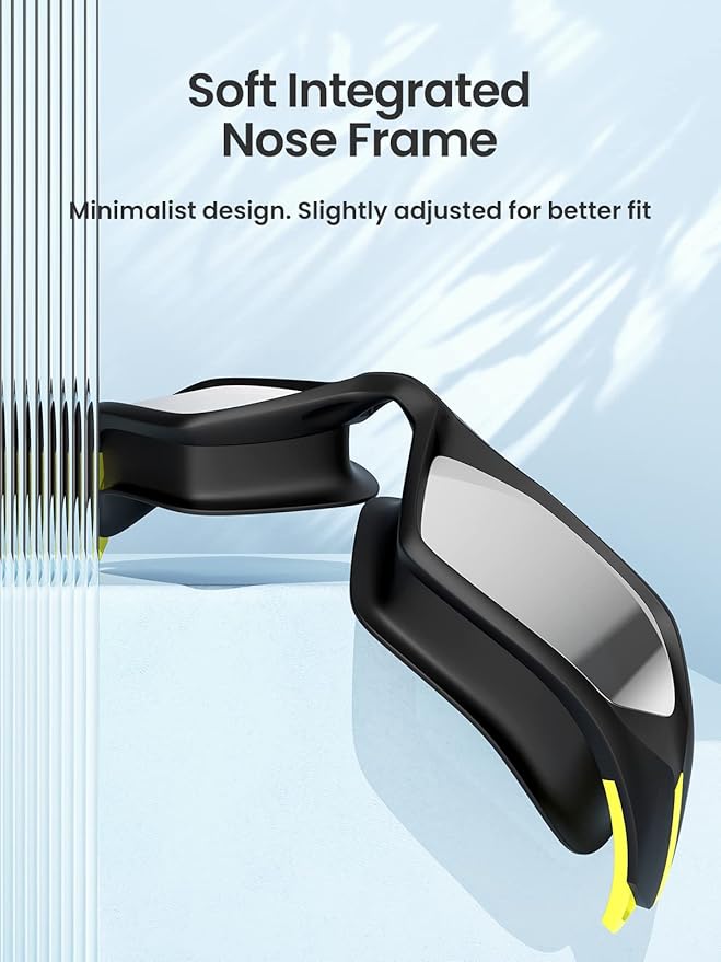 COPOZZ Men's Swim Goggles, Swimming Goggles Anti-fog No Leaking UV Protection for Adult men