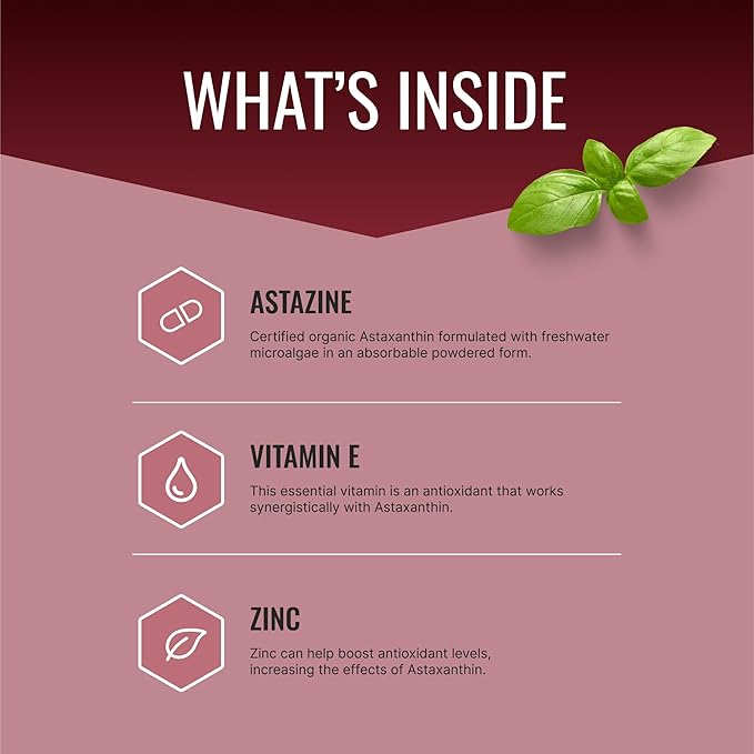 Approved Science® Astaxanthin 12 mg - Extra Strength Antioxidant - Supports Heart, Eyes, Skin - 30 Vegan Capsules - 1 Month Supply