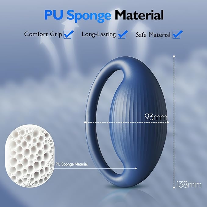 FitBeast Hand Exercise Balls - 3 Resistance Levels Stress Balls for Adults, Squeeze Balls for Hand Therapy, Rehabilitation, Arthritis, Muscle Building