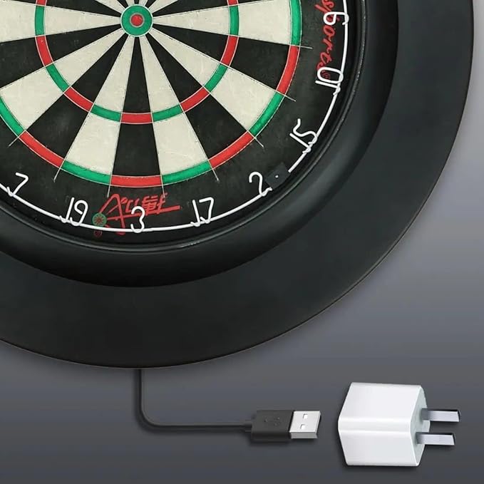 Dartboard Surround with Light Darts Board Surround (Red)
