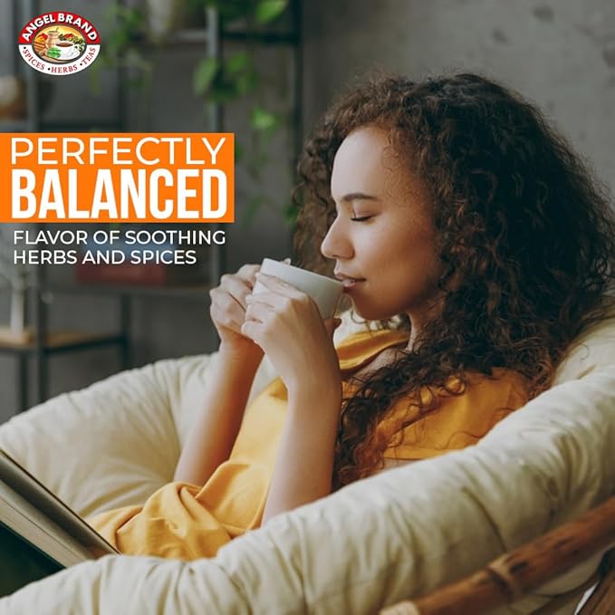 Angel Brand Peppermint Tea Bags 20 – Pure Caffeine-Free Herbal Mint Tea for Relaxation and resh Breath Made with Pure Peppermint for a Delightful Sip Every Time.