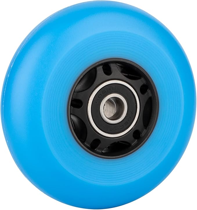 AOWESM Inline Skate Wheels 80mm 76mm 72mm 85a Outdoor Indoor Black Blue Red Roller Hockey Blades Replacement Wheels w/Bearings ABEC-9 and Floating Spacers (8-Pack)