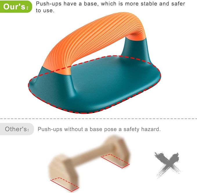 Dolibest Push Up Bars, Pushup Stands with Comfortable Push Up Handles, Bottom Anti-Slip Pad, Strength Training Equipment Home Gym Fitness Body Building Muscle Training Workout (2PCS)