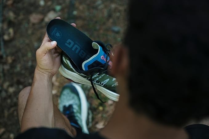 Icebug Comfort Insoles with Dynamic Arch Support, Charcoal High Arch, M 5/W 6.5-7