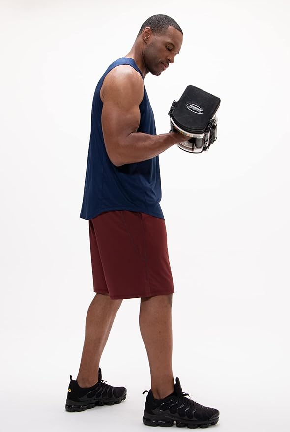 DEVOPS Men's 2-Pack Loose-Fit 10" Workout Gym Shorts with Pockets