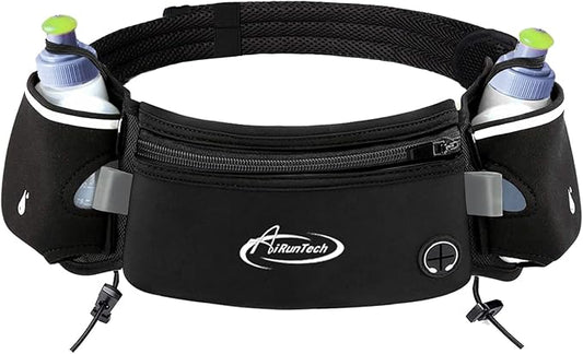 AiRunTech Hydration Running Belt with Water Bottle, Running Fanny Pack for Phone and Wallet Holder, Running Bag Runners Essentials Accessories Marathon Triathlon Walking Jogging Gear Gift