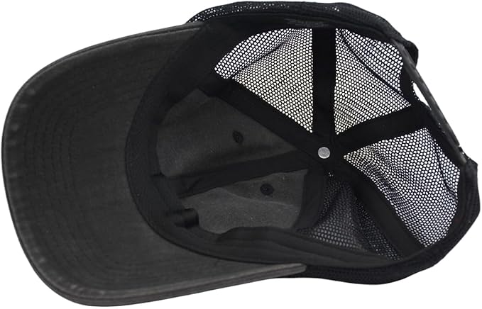Comfy Vintage Trucker Baseball Hat- M/L/XL/XXL Women Men Unstructured Washed Dad Cap | Snapback | Soft Crown | Soft Mesh