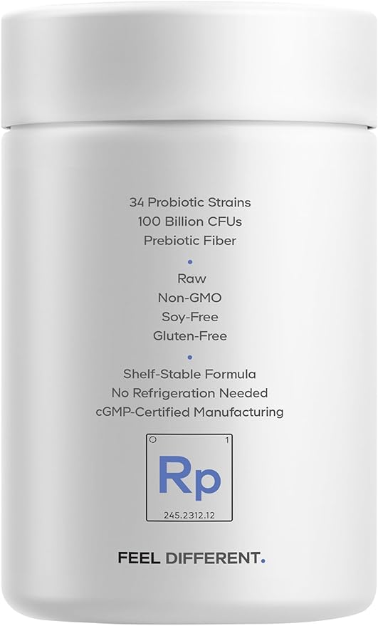 Codeage Raw Probiotic+ Supplement - 34 Probiotic Strains, 100 Billion CFUs, Raw Whole Food Probiotics, Digestive Enzymes, Raw Fruits & Veggies Prebiotics - Wild Kefir Culture - Non-GMO - 30 Capsules