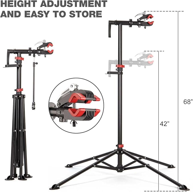 CXWXC Bike Repair Stand - Bike Stand For Maintenance Workstand - Ebike Repair Stand Shop Home Mechanics for E Bike, Bike Mountain Bike and Road Bike (Style:F)
