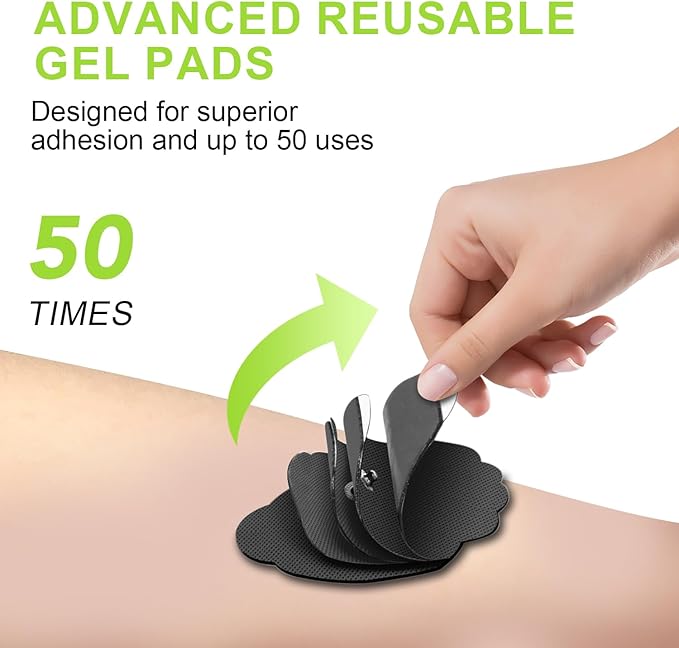 Dual Channel TENS EMS Unit 24 Modes 36 Levels, Upgraded Large Screen Intensity Muscle Stimulator for Back Neck Shoulder Pain Relief, Rechargeable Electric Pulse Massager TENS Machine with 10 Pads