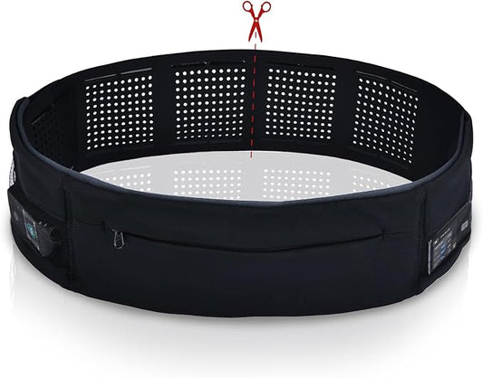 Diabetic Pump Belt Holder, Diabetes Insulin Pump Belt with Cuttable Size, Diabete Waist Running Belt for Men & Women (L:32"-48")