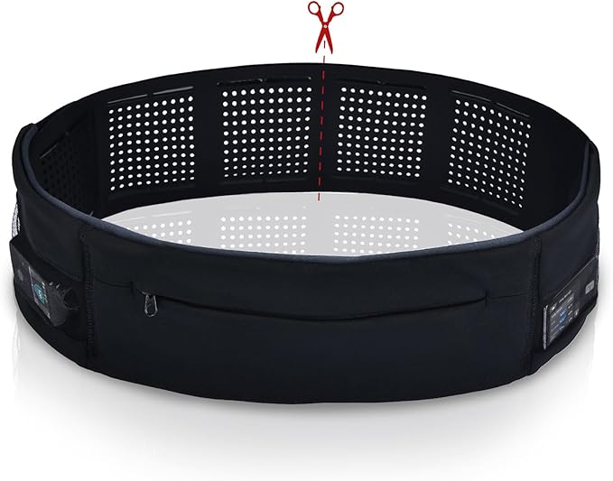 Diabetic Pump Belt Holder, Diabetes Insulin Pump Belt with Cuttable Size, Diabete Waist Running Belt for Men & Women (M:24"-38")