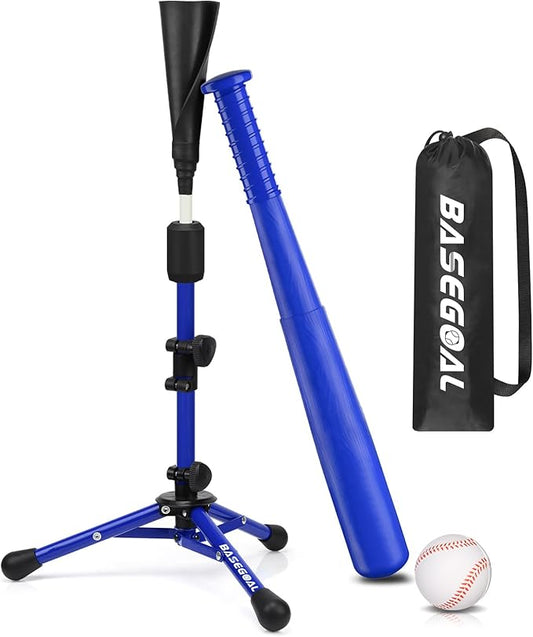 Baseball Tee for Kids,Youth Stand Set,Teeball Set,Youth Baseball,Softball Batting Tee Set,Easy Adjustable Height