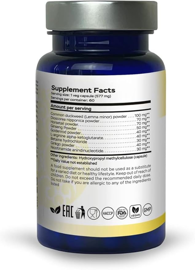 EnergyTune Energy Supplements, Increases Nutrient Absorption and Promotes Overall Health and Immune Support - Non-GMO, Gluten Free, Vegetarian - Veg Capsules (60 Count (Pack of 3))