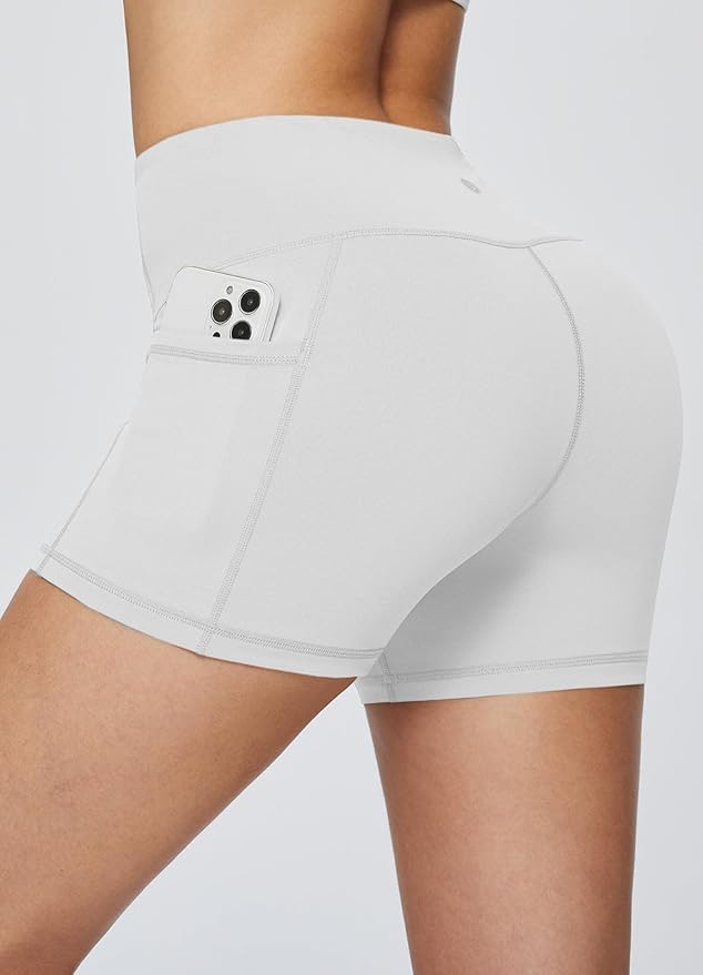 baleaf Women's 8"/ 5"/ 3" Biker Shorts High Waist Yoga Workout Gym Running Volleyball Spandex Shorts with Pockets