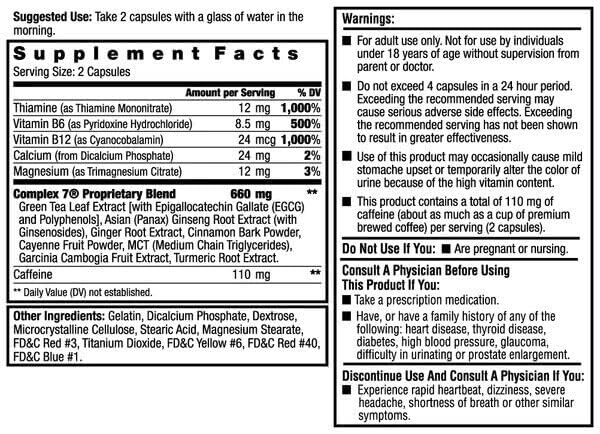 ILIOS Dexatrim Max Complex-7 | Diet Pills to Lose Weight - 7 Powerful Ingredients to Reduce Hunger & Body Fat, Fat Burner Supplements, Weight Loss Pills for Men & Women, 3 Packs w/ 60 Capsules Each