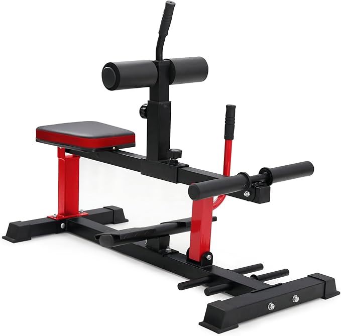 GMWD Adjustable Seated Calf Raise Machine With Band Pegs for Leg Training and Exercise - Home Gym Equipment