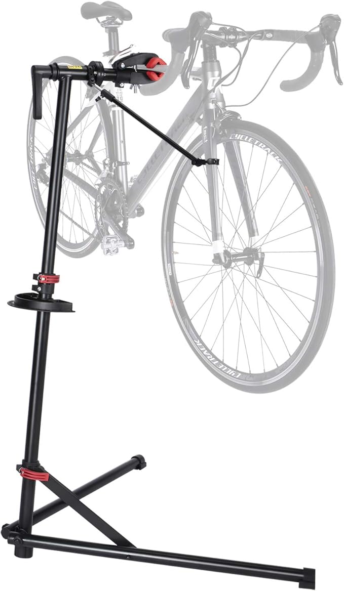 CXWXC Bicycle Repair Stand for Bike Maintenance, Up to 30 kg, Height Adjustable, Foldable and 360° Rotatable Bike Maintenance worktand for MTB, Road Bike