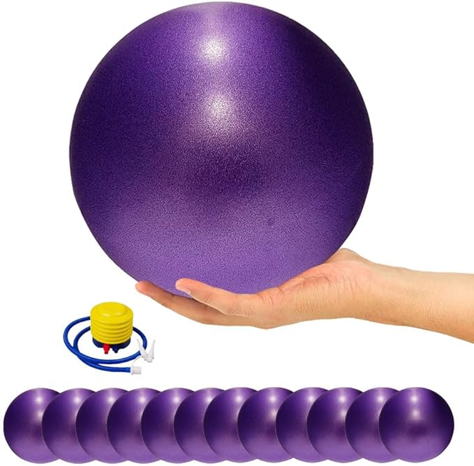 9 Inch Exercise Pilates Ball Mini Exercise Barre Ball for Yoga,Stability Exercise Training Gym Anti Burst and Slip Resistant Balls Physical Therapy Improves Balance, Core Strength