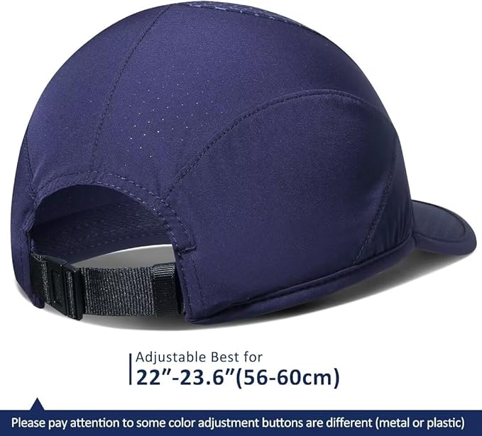 GADIEMKENSD Stretch Running Hat with Soft Brim, Quick Dry, Unstructured, Unisex-Adult