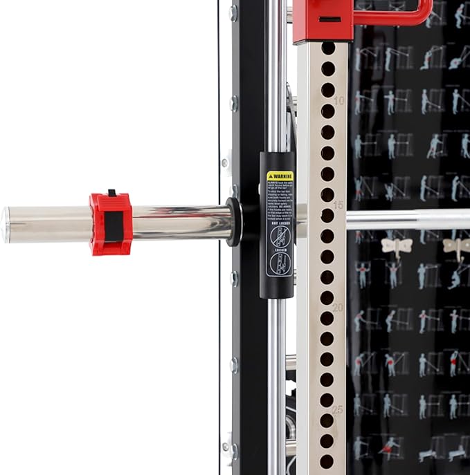 Altas Strength Smith Machine 3058G Home Gym 1000 lbs Weight Capacity 2000 lbs Cables Strength Training Power Cages Squats Presses Pulling Lunges Deadlifts Easy Assembly Included Accessories